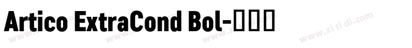 Artico ExtraCond Bol字体转换